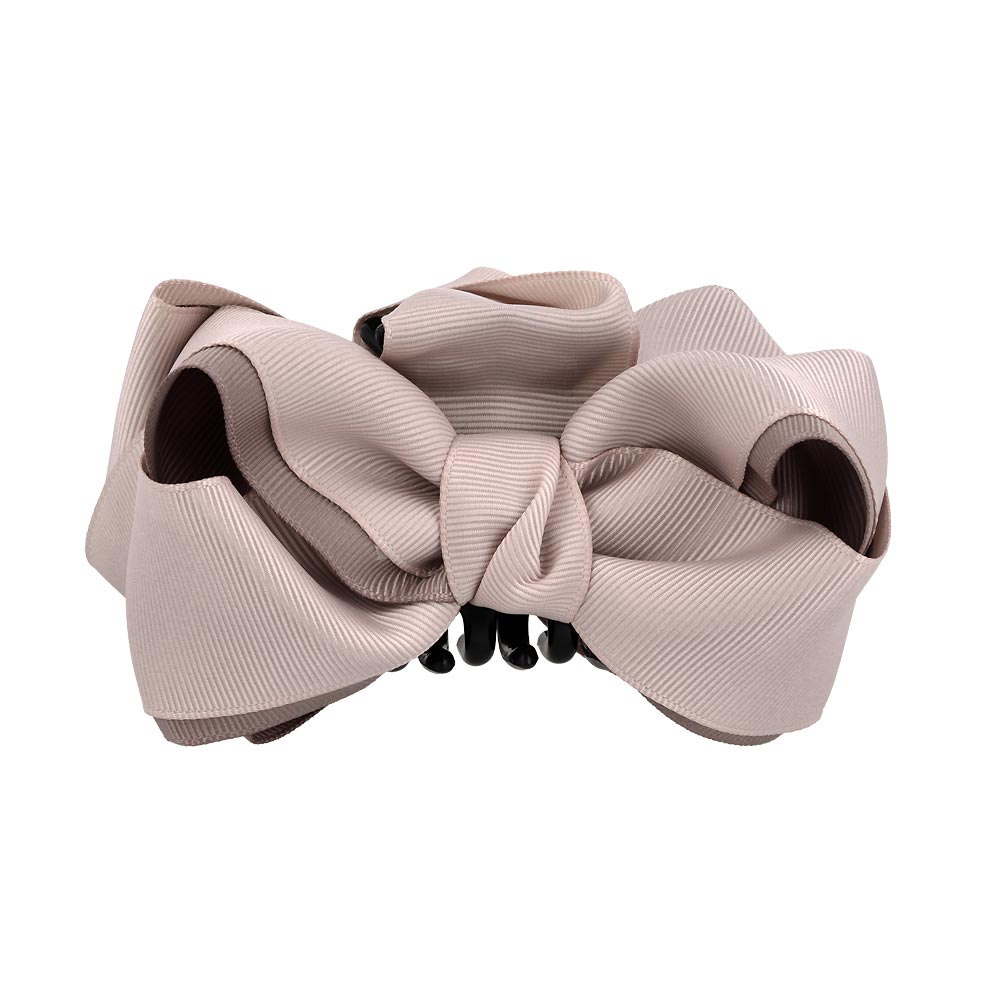 Soft Two Tone Bow Hair Claw Clip