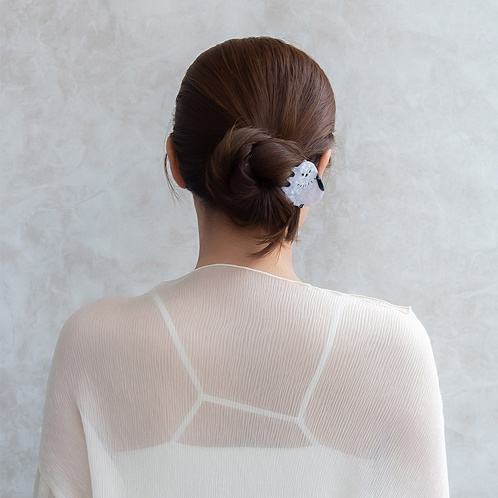 Shima Enaga Marble Acetate Hair Claw