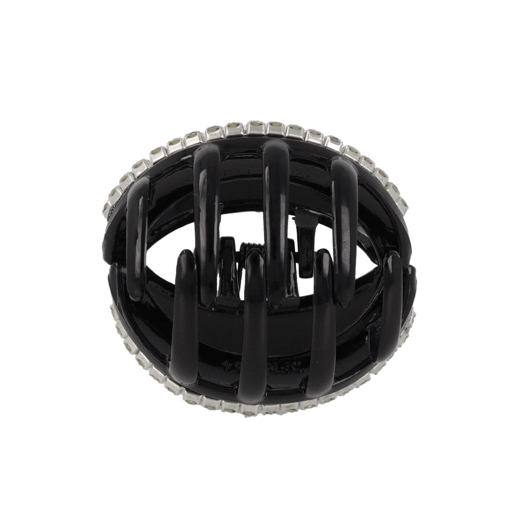 Rhinestone Mini Round Hair Claw