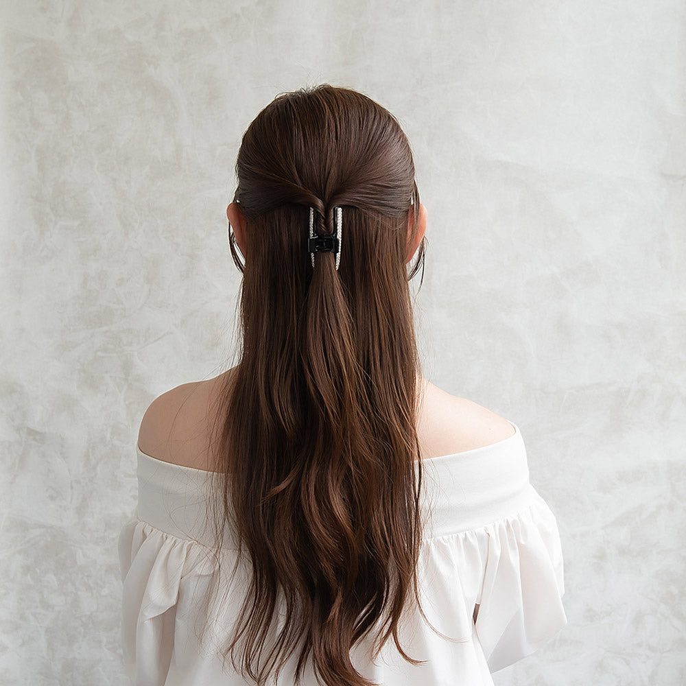 Rhinestone T Shaped Hair Claw