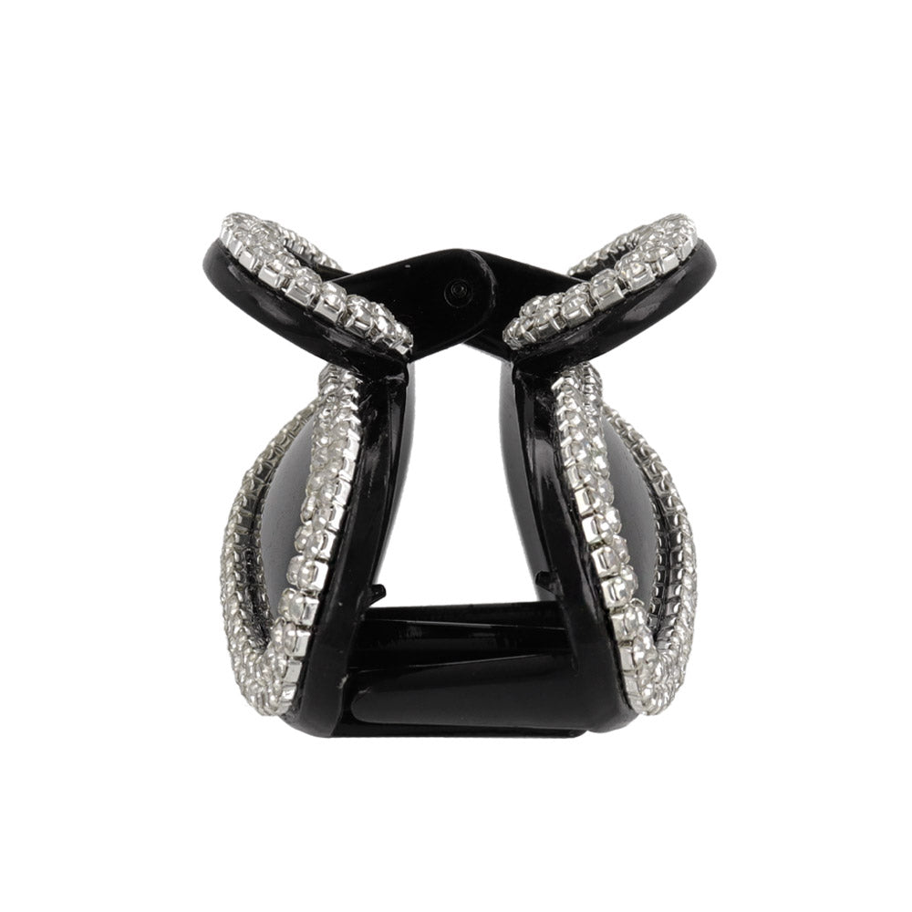 Rhinestone Oval Hair Claw