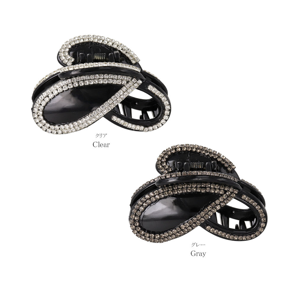 Rhinestone Oval Hair Claw