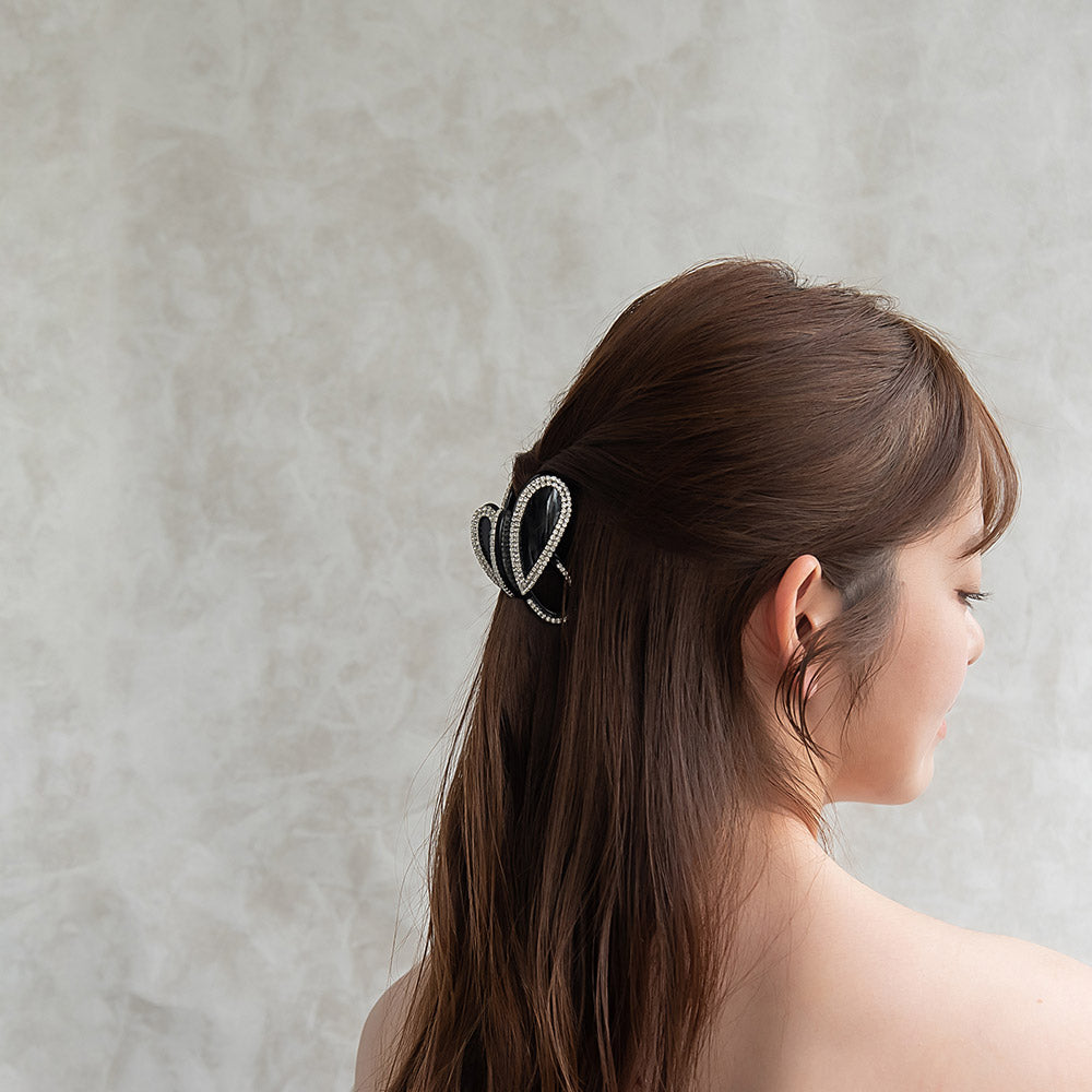 Rhinestone Oval Hair Claw