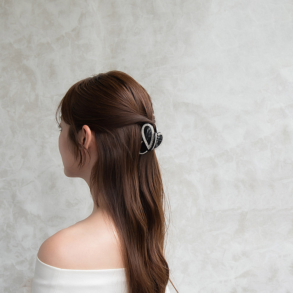 Rhinestone Oval Hair Claw