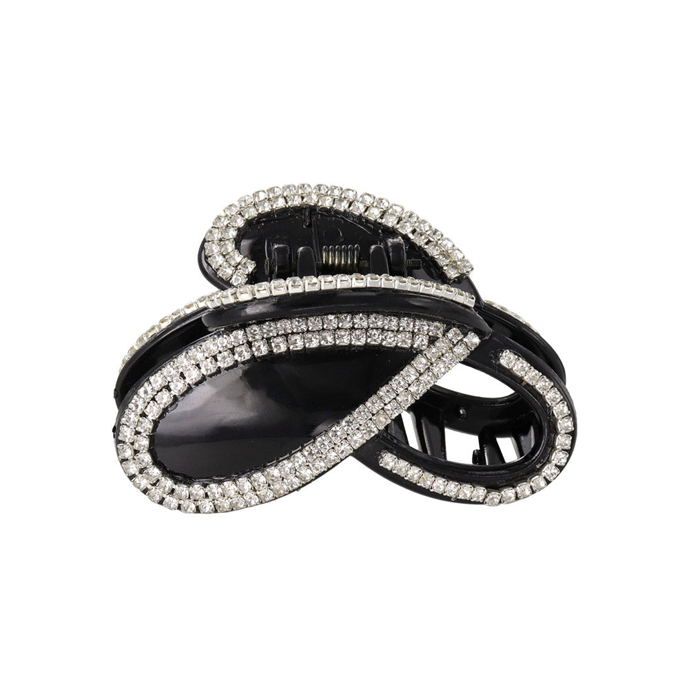 Rhinestone Oval Hair Claw