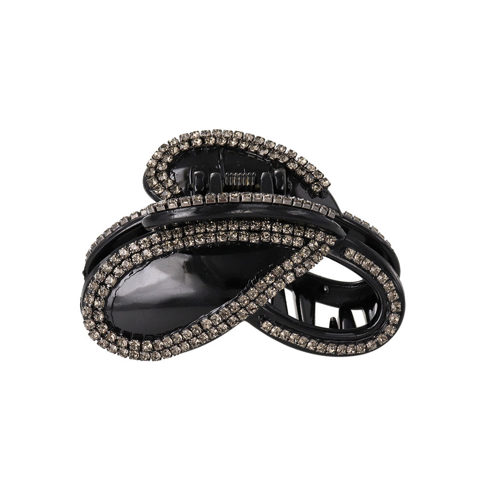 Rhinestone Oval Hair Claw