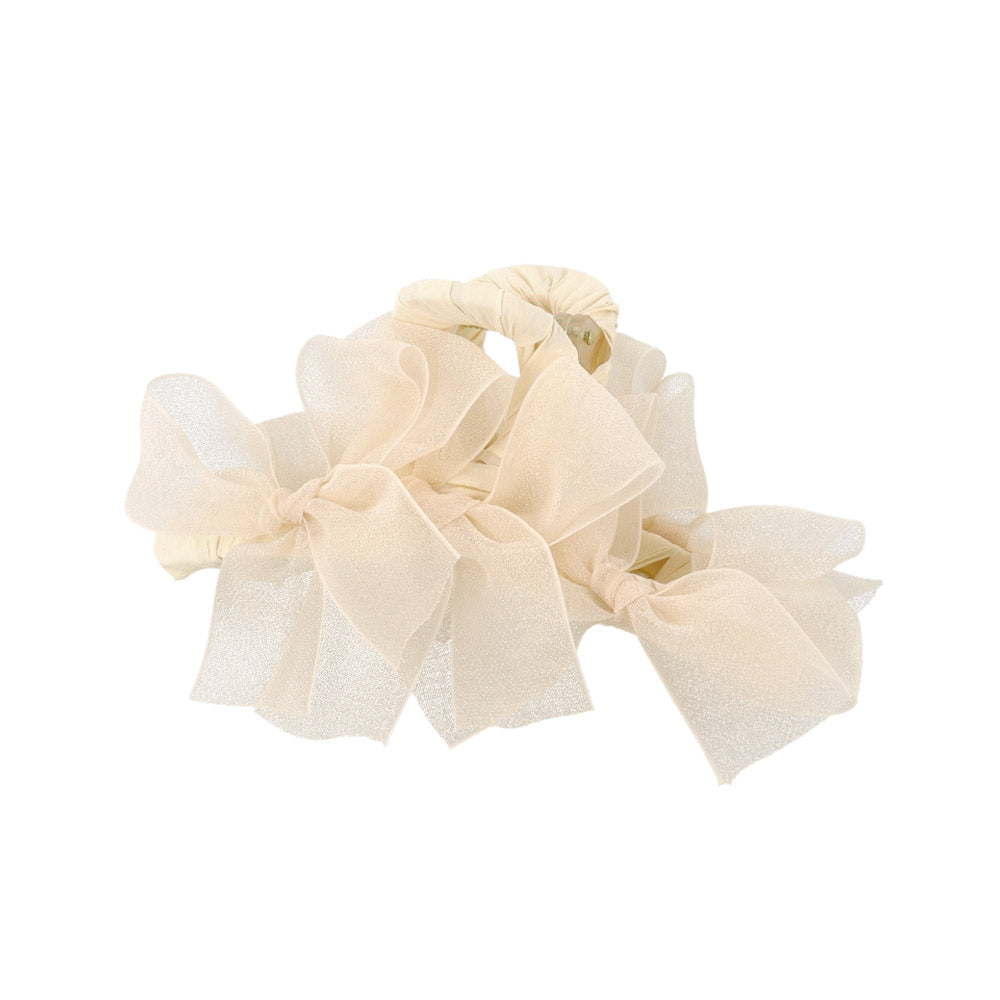 Sheer Allover Ribbon Hair Claw