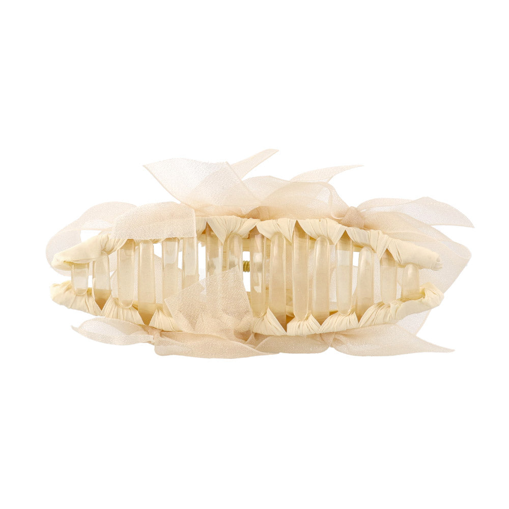 Sheer Allover Ribbon Hair Claw
