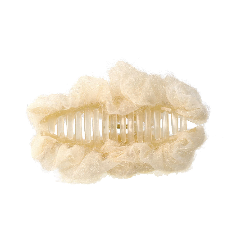 Frayed Pearl Encrusted Hair Claw