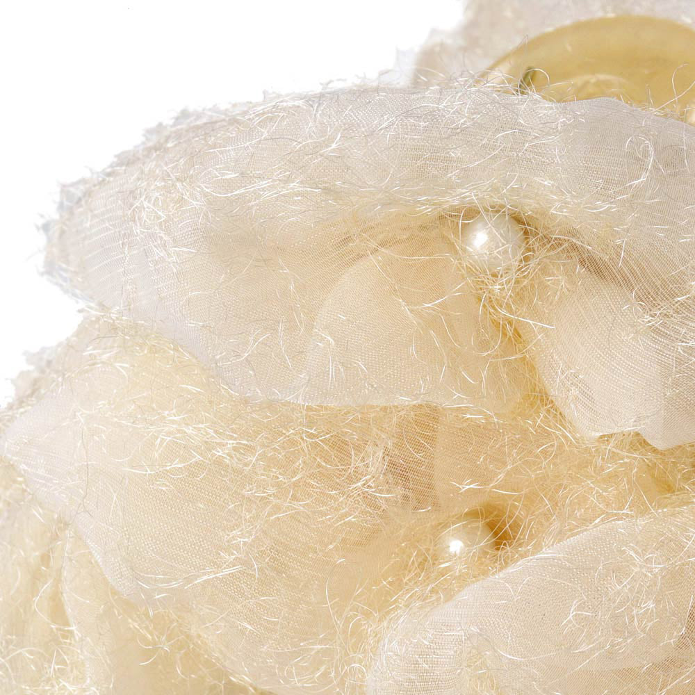 Frayed Pearl Encrusted Hair Claw