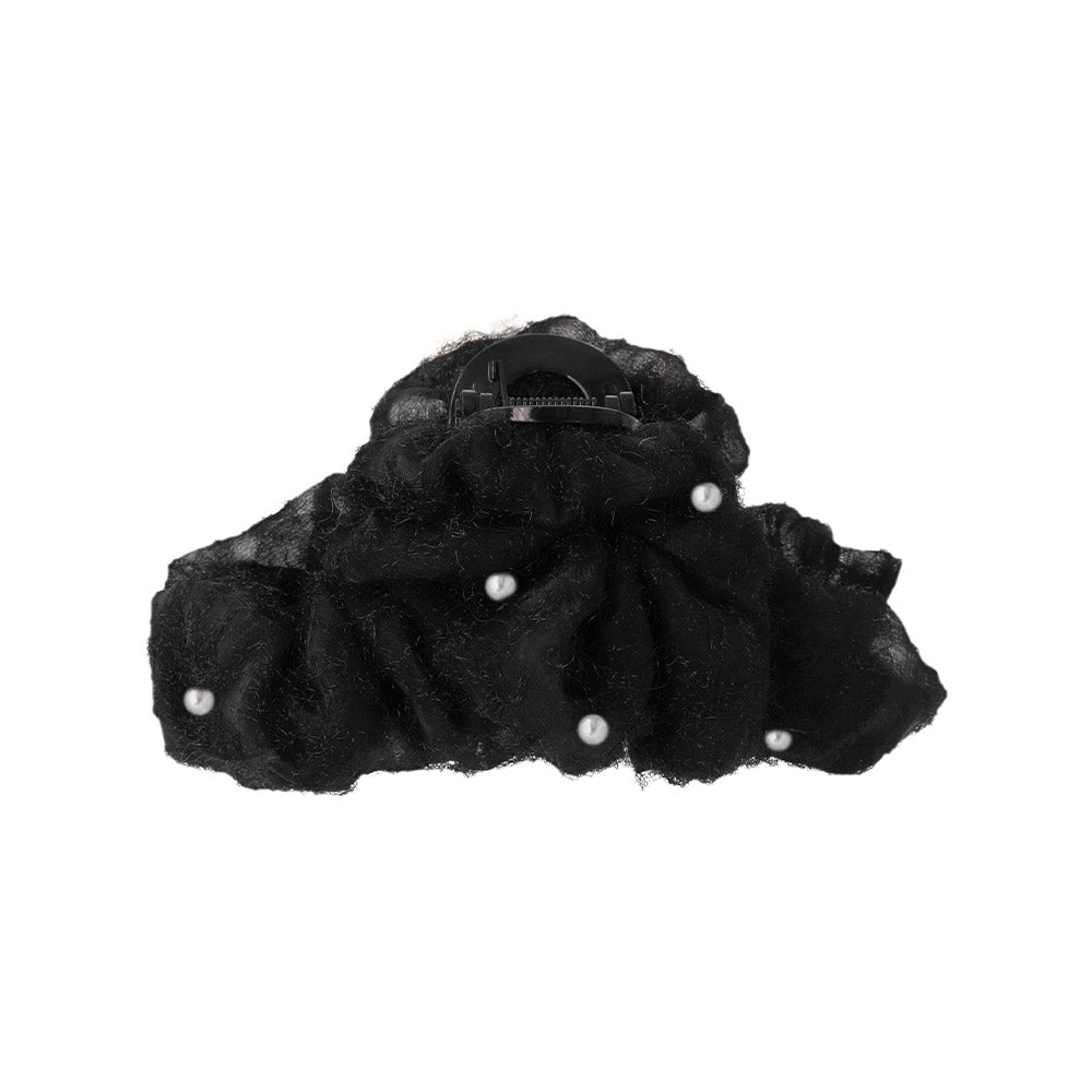 Frayed Pearl Encrusted Hair Claw