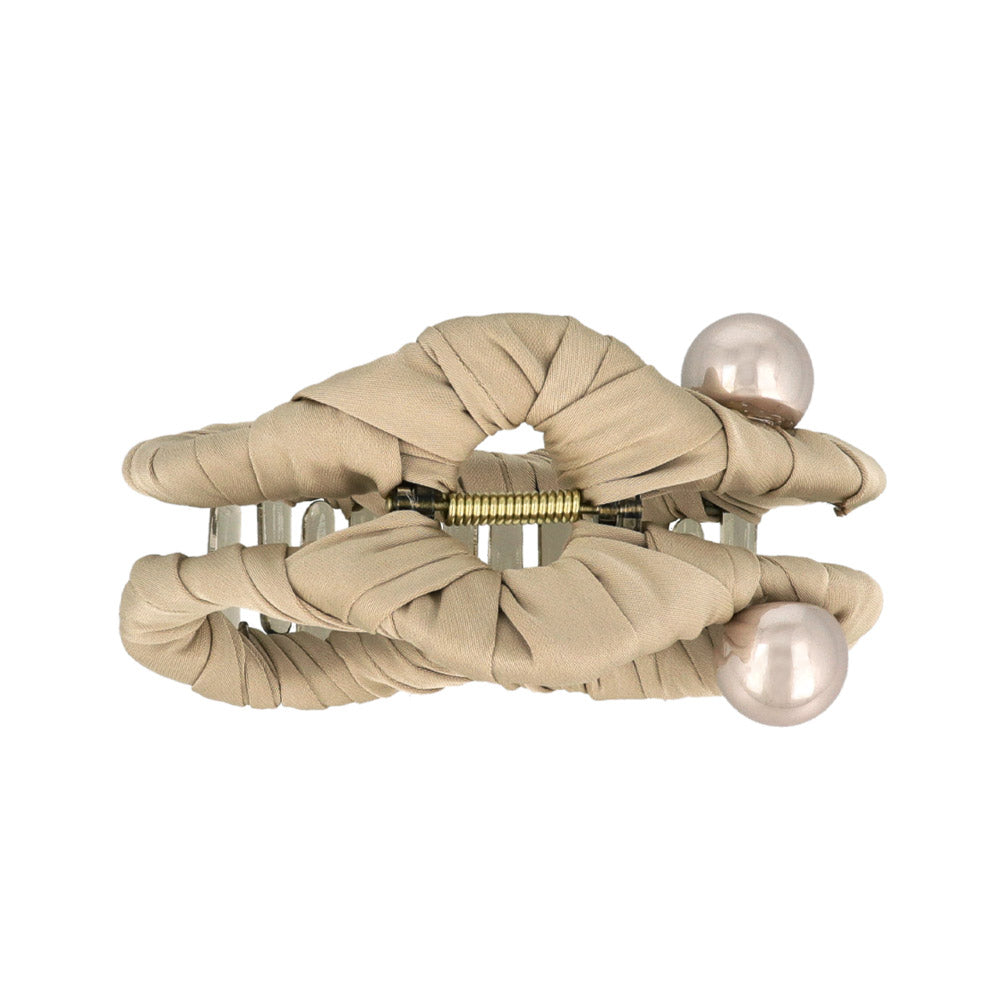 Wrapped Pearl Hair Claw