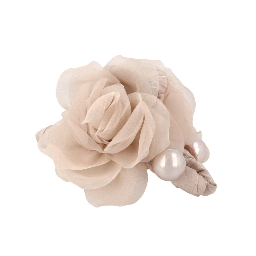 Sheer Soft Rose Hair Claw