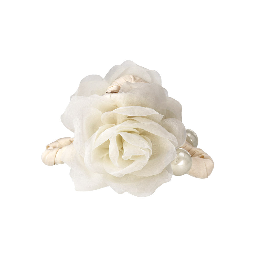 Sheer Soft Rose Hair Claw