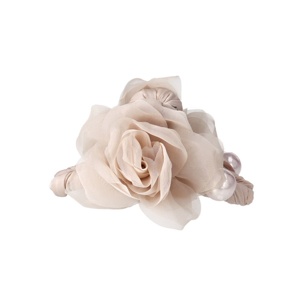 Sheer Soft Rose Hair Claw