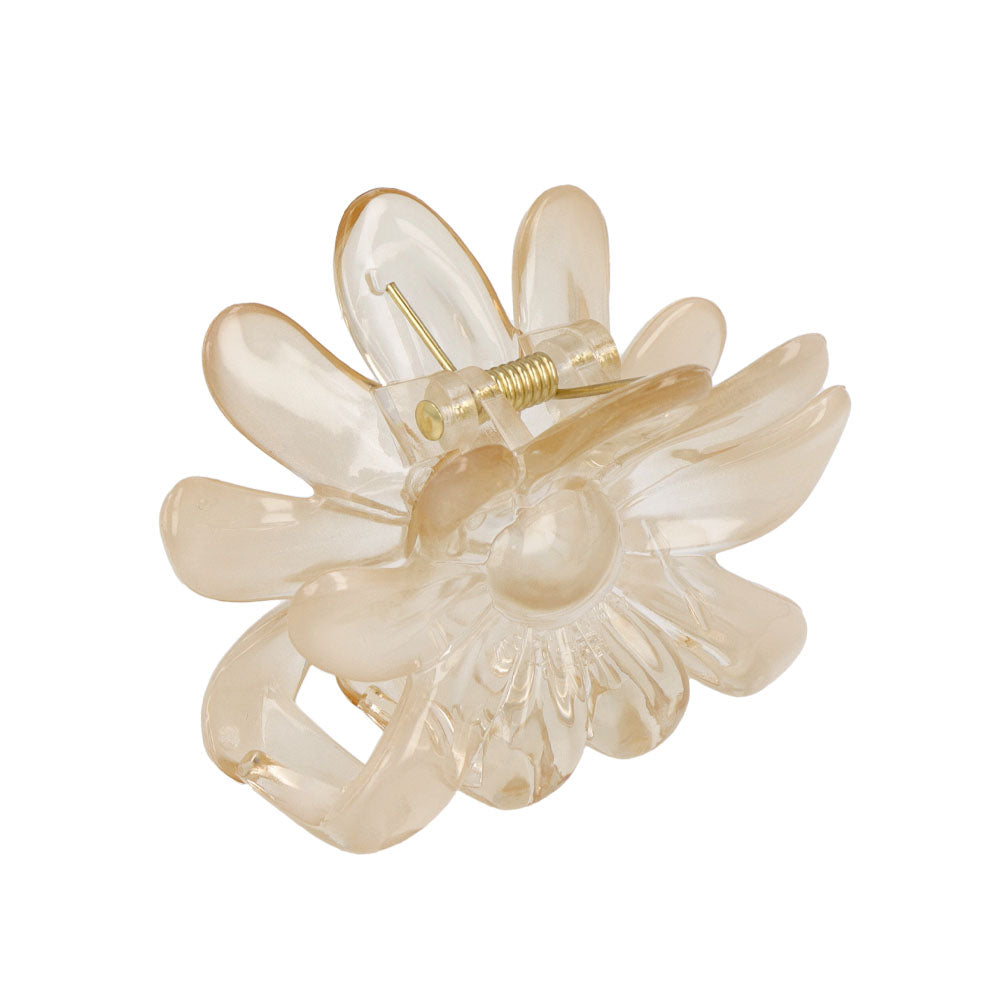 Translucent Flower Hair Claw