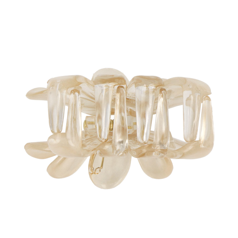 Translucent Flower Hair Claw