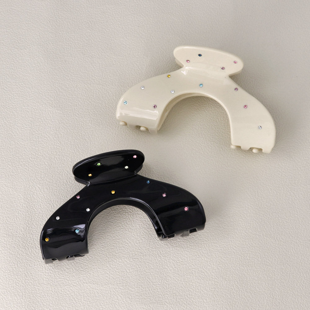 Colorful Studded Arch Hair Claw - osewaya