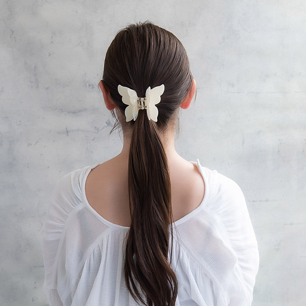 Marble Butterfly Hair Claw