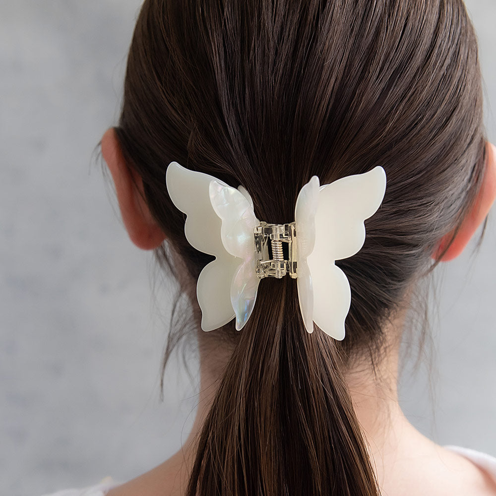 Marble Butterfly Hair Claw - osewaya