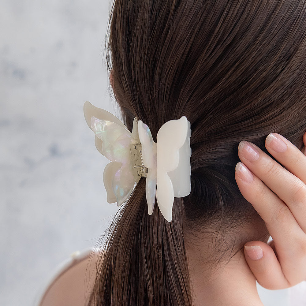 Marble Butterfly Hair Claw