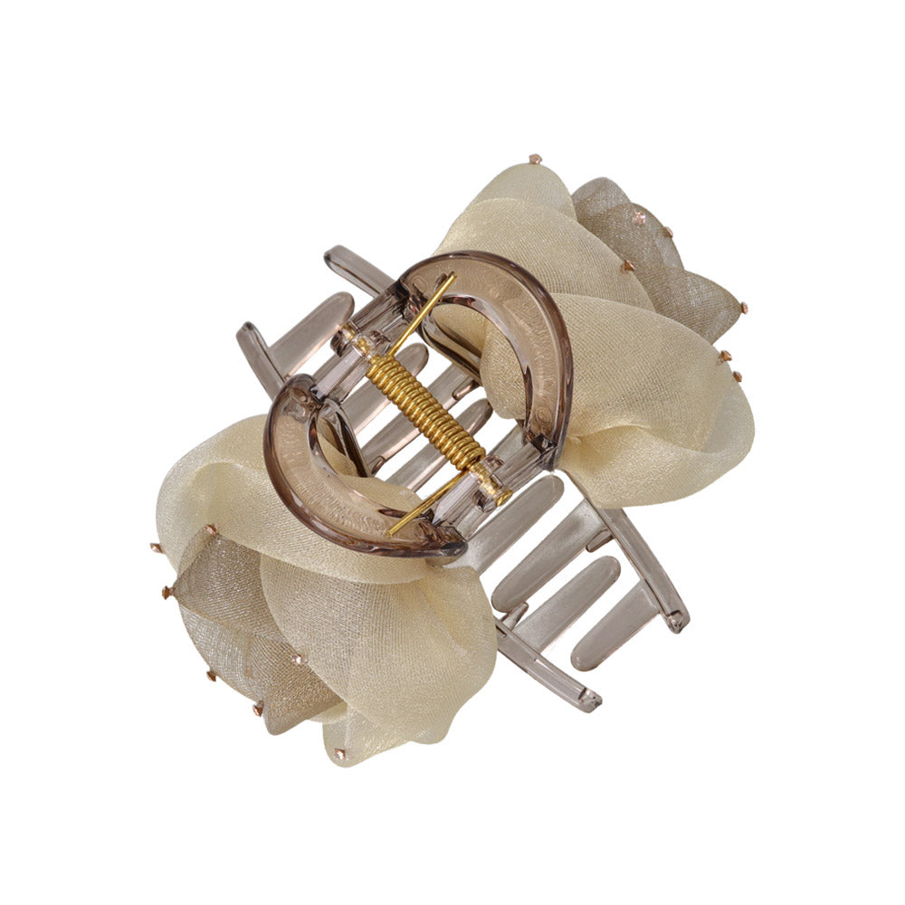 Tulle Flower Hair Claw