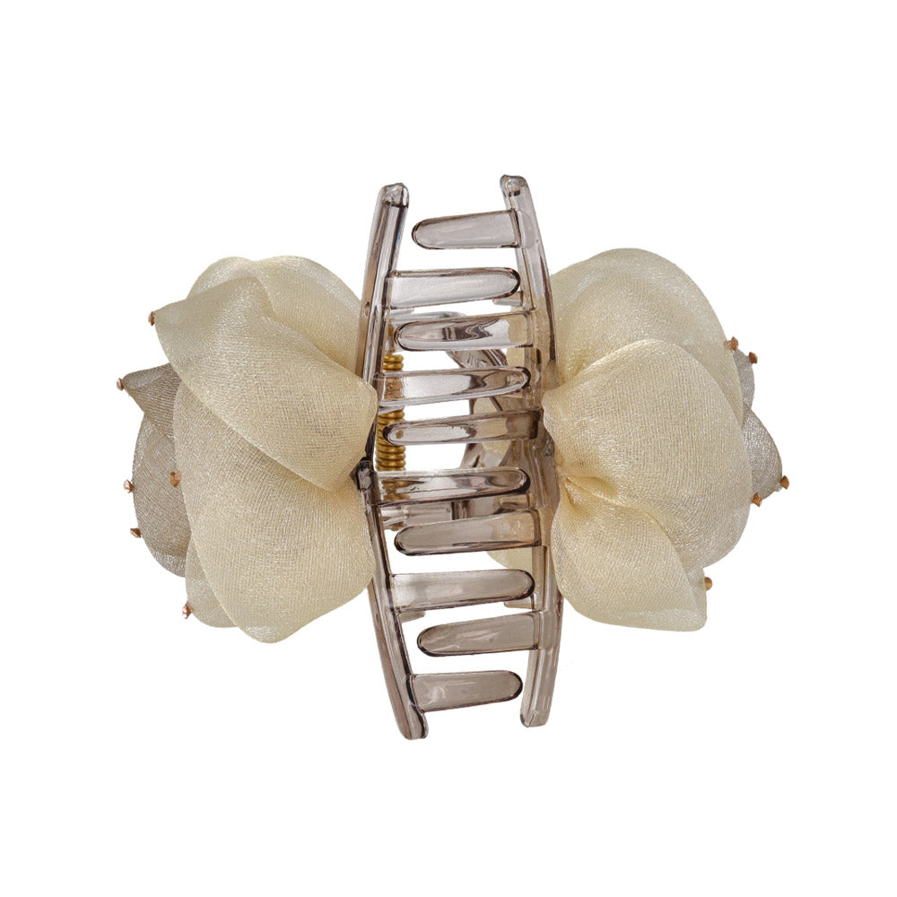 Tulle Flower Hair Claw