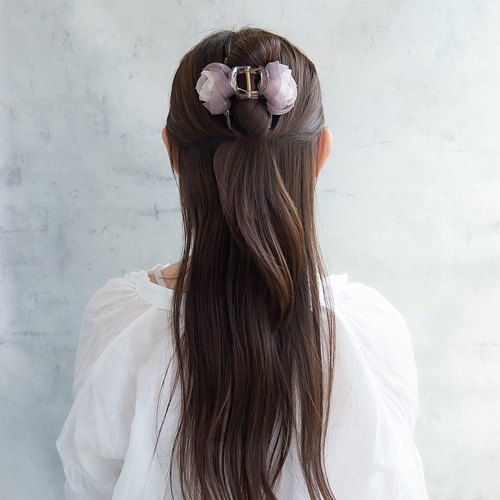 Tulle Flower Hair Claw