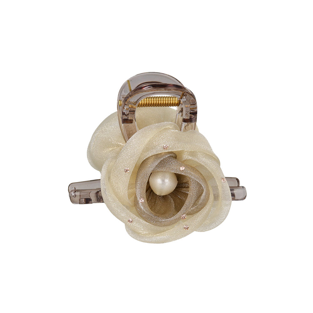 Tulle Flower Hair Claw