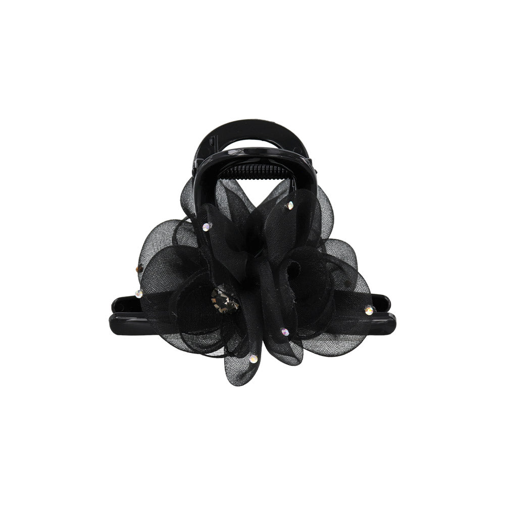 Double Tulle Flower Hair Claw