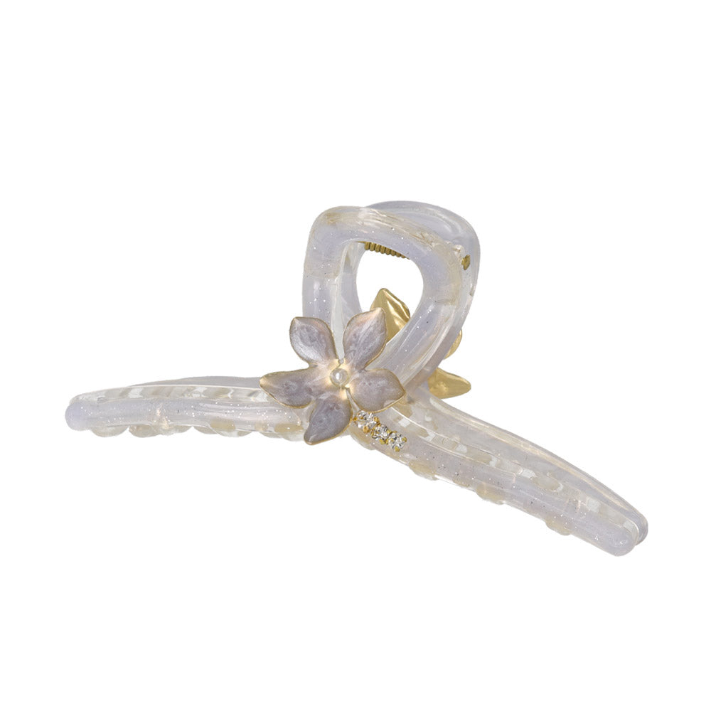 Floral Jelly Loop Hair Claw