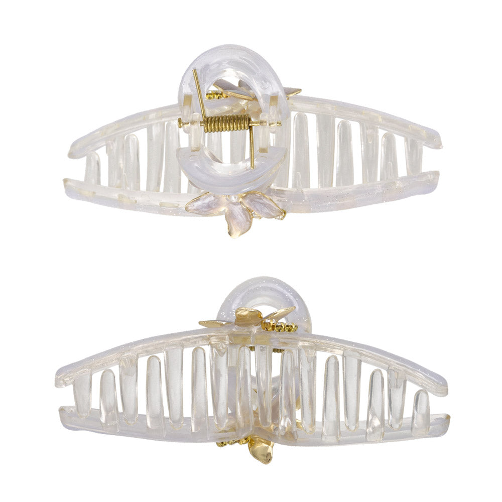 Floral Jelly Loop Hair Claw