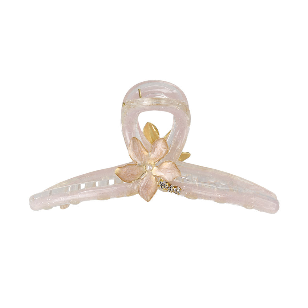 Floral Jelly Loop Hair Claw