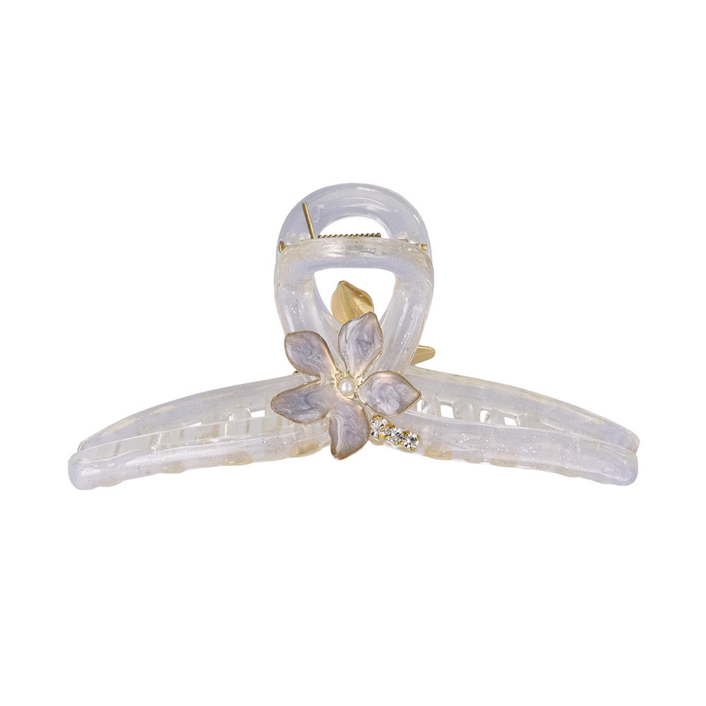 Floral Jelly Loop Hair Claw