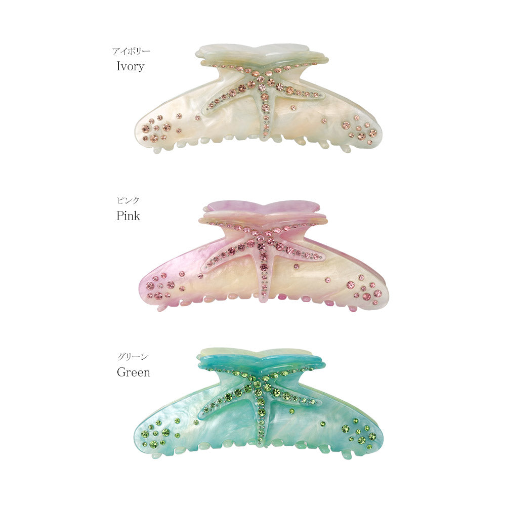 Rhinestone Starfish Hair Claw