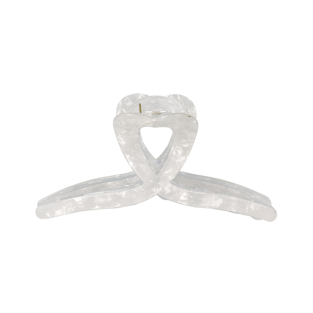 Marble Heart Loop Hair Claw