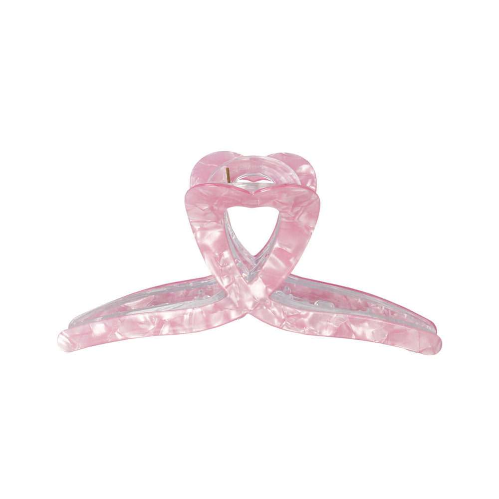Marble Heart Loop Hair Claw