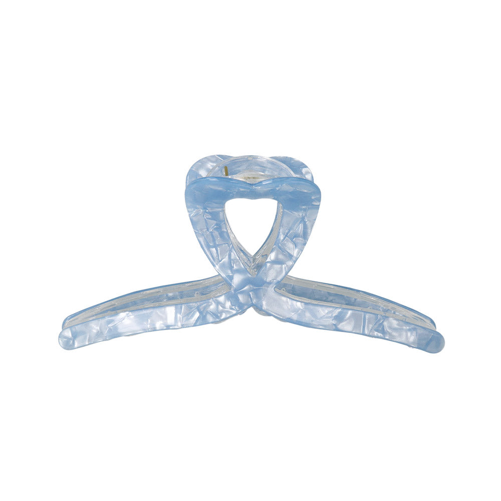 Marble Heart Loop Hair Claw