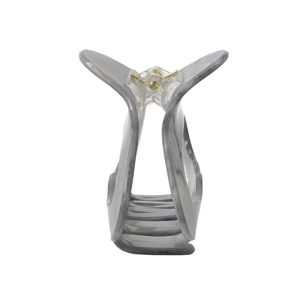 Round Hollow Marble Hair Claw