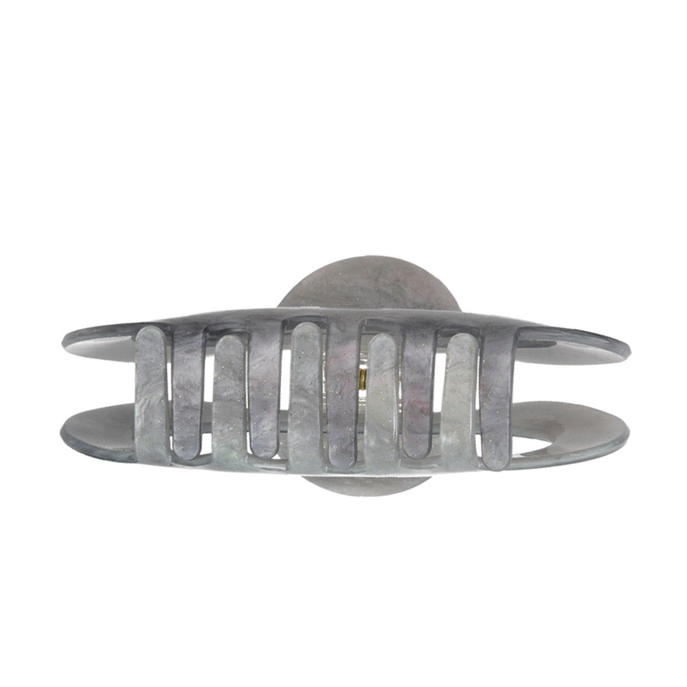 Round Hollow Marble Hair Claw