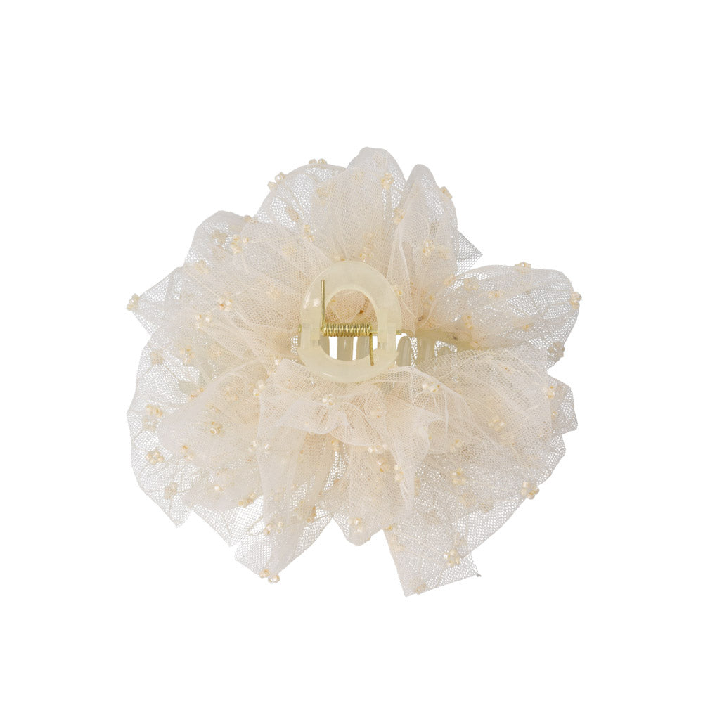 Ruffle Tule Hair Claw