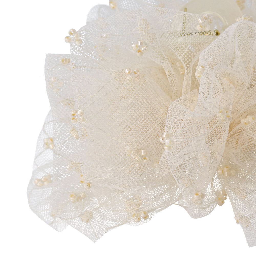 Ruffle Tule Hair Claw