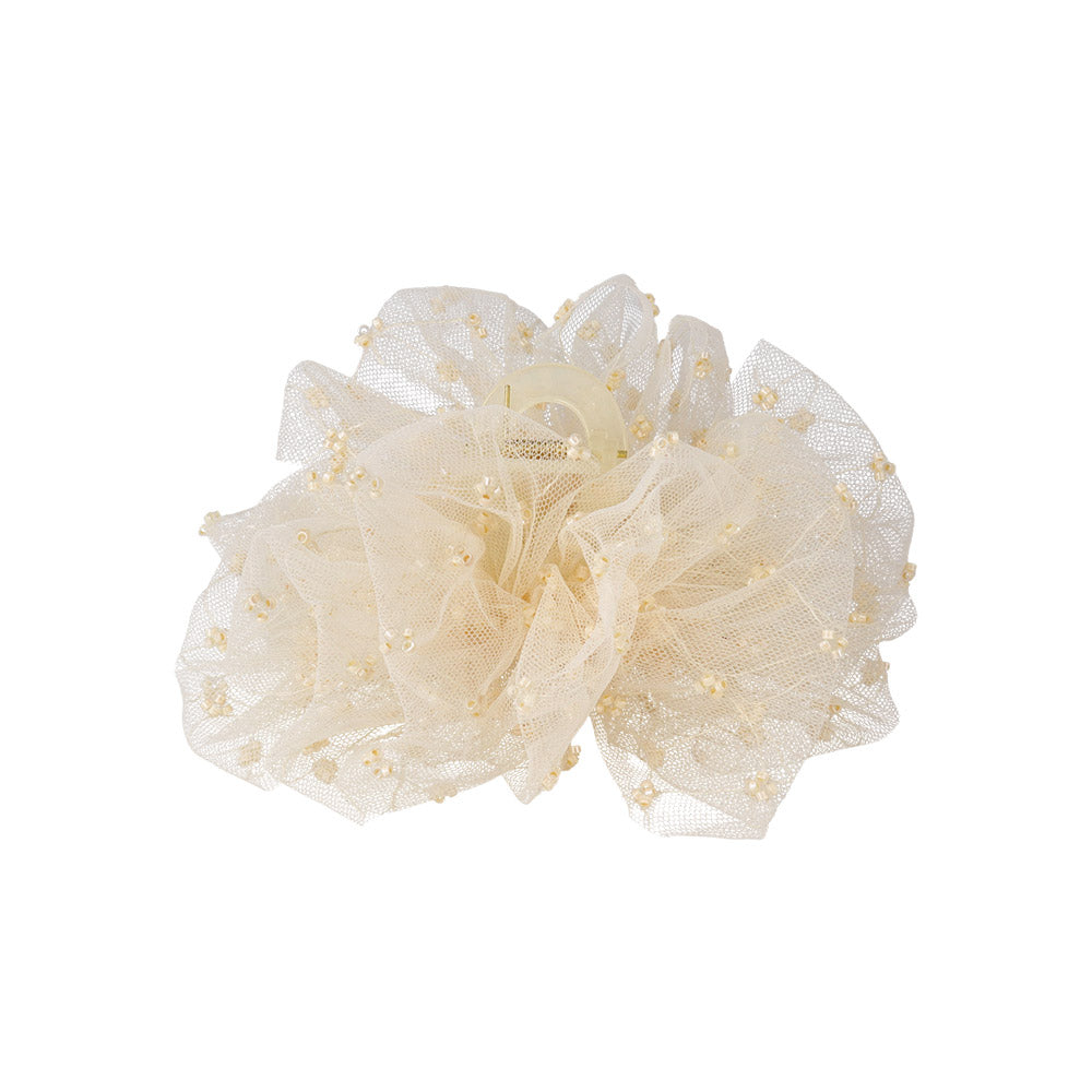 Ruffle Tule Hair Claw