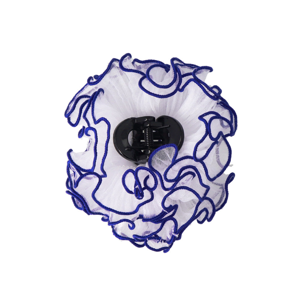 Vivid Trimmed Ruffle Hair Claw