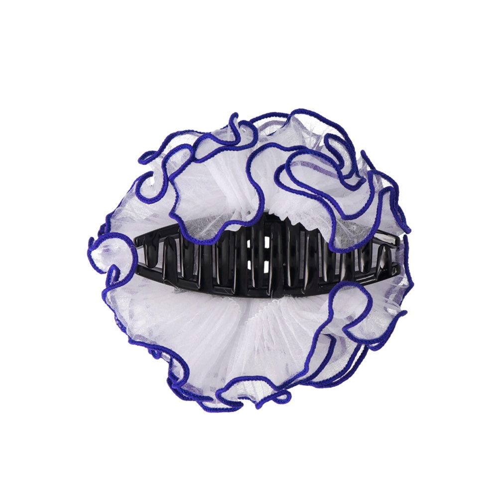 Vivid Trimmed Ruffle Hair Claw