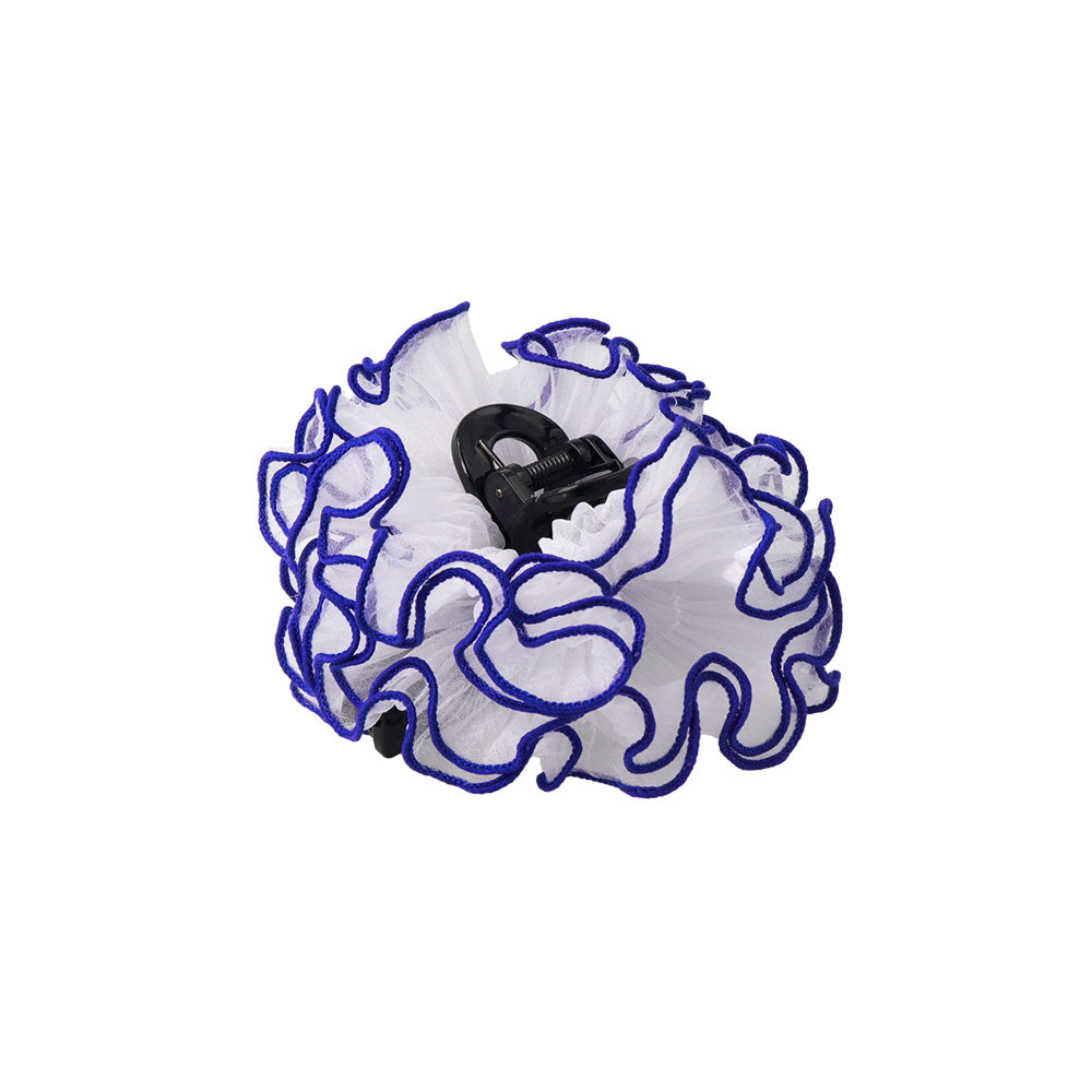 Vivid Trimmed Ruffle Hair Claw