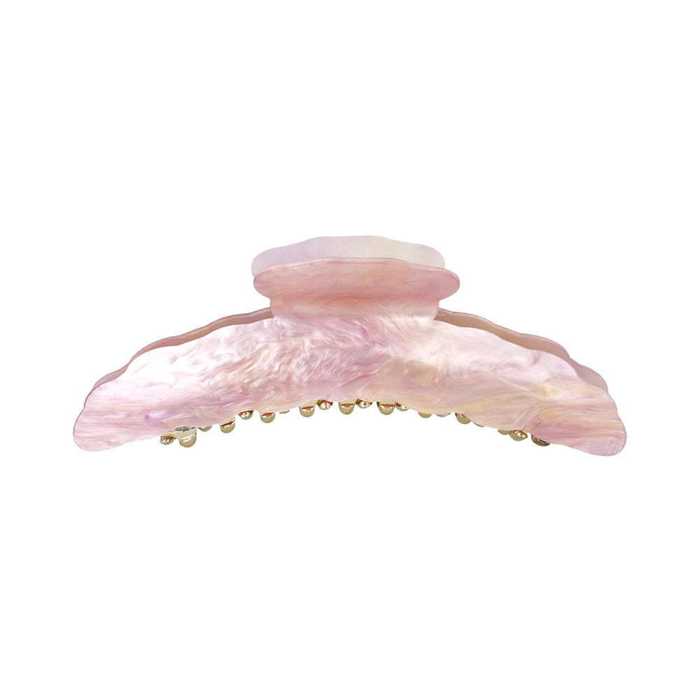 Oversized Wavy Marble Hair Claw