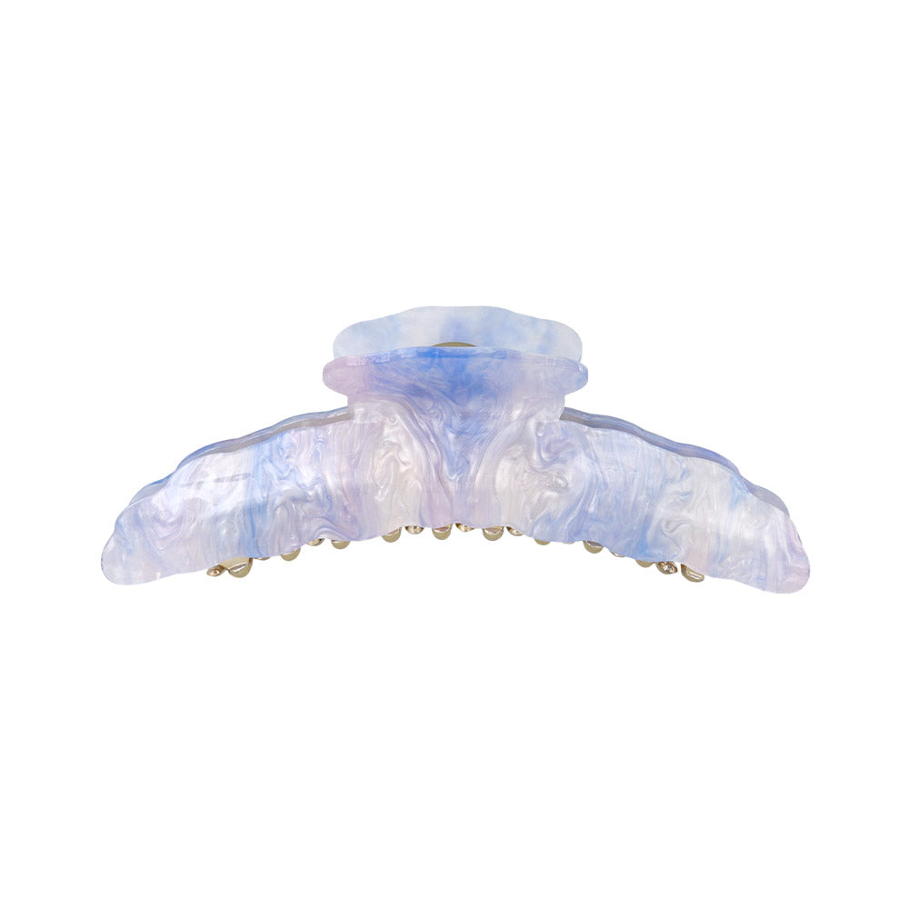 Oversized Wavy Marble Hair Claw