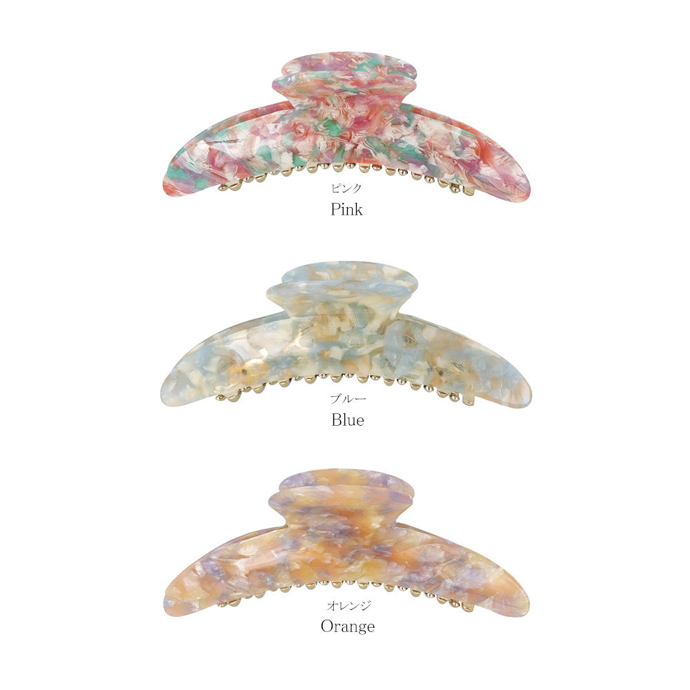 Oversized Marble Hair Claw