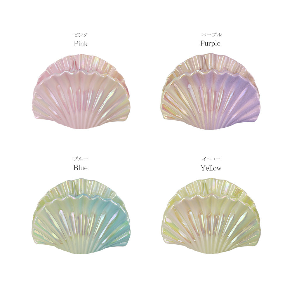 Iridescent Scallop Shell Hair Claw